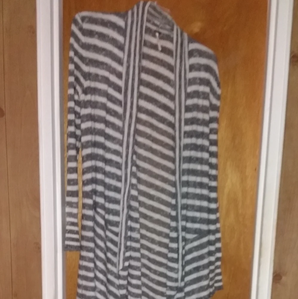 Free People forget me striped duster cardigan